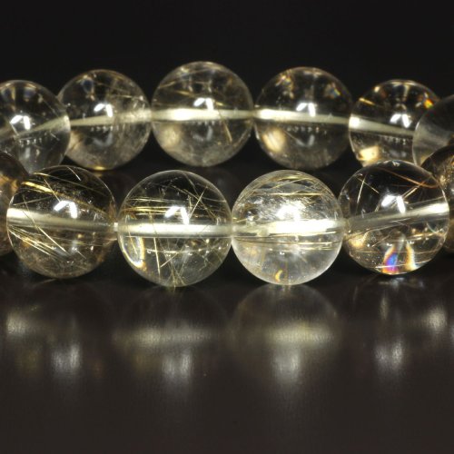 別のアングル写真2: 鋭い針がたくさん内包する  14ミリ  一点物  シルバールチル  ブレス   miSe14  開運セット  水晶のお守り効果  経営者の御守り  ギフト  / 誕プレ 魔除け 運気向上 お揃い クリスマスプレゼント お祝  高品質 / 京海堂