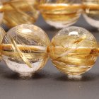 別のアングル写真2: 最高峰ランク金針ルチル12mm 一点物【GRHT1】透明感が段違いクォーツ 【大開運セット付】 商品動画あり 合格祈願 ギフト 父の日 母の日プレゼント 贈り物
