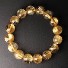 別のアングル写真1: 最高峰ランク金針ルチル12mm 一点物【GRHT1】透明感が段違いクォーツ 【大開運セット付】 商品動画あり 合格祈願 ギフト 父の日 母の日プレゼント 贈り物