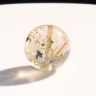 別のアングル写真3: レア物  【標本のような天然石  シラー虹が魅力】1点物魅力  13ミリ  約4g  1粒売り  ゴールドルチル  天然石  水晶  GHTU8   / プレゼント お祝 高品質 / 京海堂