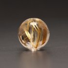 別のアングル写真2: 超高品質タイチン太針ルチル【透明感抜群のゴールドルチル】GHTU1 約11ミリ 一点物 1粒売り ハンドメイド 巾着1枚＆座布団付 【石言葉*洞察力の向上/直観力/金運/家族円満】 金針水晶 お守り効果 ご褒美 お揃い ギフト 京海堂