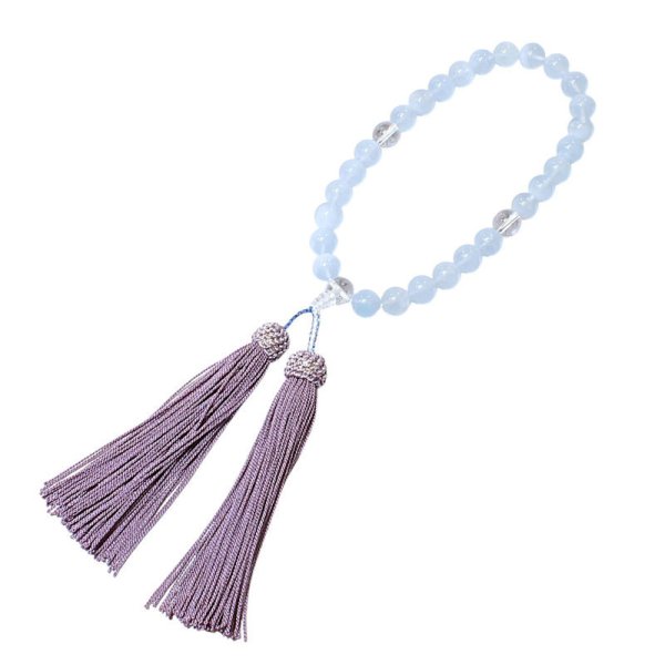 画像6: 御念珠/頭付房  アクアマリン  本水晶  クリスタル  仕立て  本物  天然石  パワーストーン使用  数珠  法事  贈り物   クリスマスプレゼント  お守り  お正月  合格祈願  / 誕プレ 魔除け 運気向上 お揃い クリスマスプレゼント お祝  高品質 / 京海堂