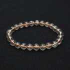 別のアングル写真2: 虹の光る 品格ある一品【ルチルクォーツ】8mm 一点物【 GHB12 16ｇ】ブレスレット 仕事でも着けやすいサイズ 仕事運向上、直感力向上、集中力向上、精神力 プレゼント 贈り物 水晶魔除け効果 浄化発送 ギフト 京海堂