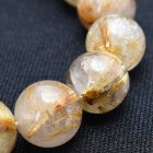 別のアングル写真3: タイチンゴールドルチルクォーツ ブレスレット【マルチ鉱物が魅力】13mm 一点物　GHB11【マルチカラー】 金運上昇 魔除け 邪気払い 厄除け 身を守る力 プレゼント 贈り物 浄化発送 ギフト 京海堂