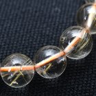別のアングル写真3: 虹の光る 品格ある一品【ルチルクォーツ】8mm 一点物【 GHB12 16ｇ】ブレスレット 仕事でも着けやすいサイズ 仕事運向上、直感力向上、集中力向上、精神力 プレゼント 贈り物 水晶魔除け効果 浄化発送 ギフト 京海堂