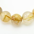 別のアングル写真3: 太陽放射ルチルクオーツ【無数の金針が魅力】 9mm 一点物【GHB21 ・22g】ルチルクォーツブレスレット ヘマタイトからからのルチルが凄いブレスレット 金運、仕事運、直感力、集中力、精神力 プレゼント 贈物 当店浄化発送 ギフト 京海堂