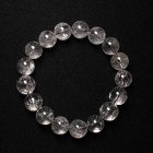 別のアングル写真3: 数珠から虹が光るプラチナルチル【神秘的な世界観が魅力】 12mm 一点物 開運セット付【GHB17・43g】ルチルクォーツブレスレット 自己成長や人脈形成、精神的な安定 邪気払い プレゼント 贈り物 水晶 浄化発送 ギフト 京海堂