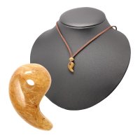 【無数の金針が魅力ラビットヘアー】ゴールド ルチル 一点物 勾玉【KMr69】 水晶のお守り効果 力が宿る パワーストーン 願い叶える 送別会 就職祝い 新生活 ギフト 京海堂