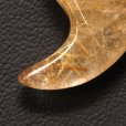 画像3: 【無数の針と綺麗な形で優しい彩】勾玉  ゴールド  ルチル  クォーツ  一点物  大き目  【  KMr73  】  お守り効果  力が宿る  パワーストーン  願い叶える  記念  お祝  運気上昇  引越祝  ギフト  / プレゼント お祝 高品質 / 京海堂