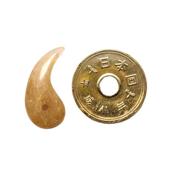 画像19: 【  鋭さがかっこいい  邪を払い幸運を掴む濃密金針  】一点物  ゴールド  ルチルクォーツ  勾玉  【  KMr48  】お守り効果  パワーストーン  贈り物  / 誕プレ 魔除け 運気向上 お揃い クリスマスプレゼント お祝  高品質 / 京海堂
