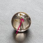 別のアングル写真3: 透明感抜群ゴールドルチル【OUTLET】ヘマタイトから伸びるV型に内包した魅力的な1点！13ミリ 【GHTU7・3g】 一点物 1粒売り ハンドメイド 交換用ゴム付＆巾着1枚 【運気・人間関係を向上・金運・家族円満】 金針水晶 お守り効果 ご褒美 お揃い ギフト 京海堂