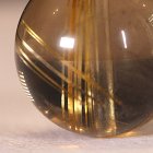 別のアングル写真3: 透明感抜群X金針が綺麗なスモーキールチル！12ミリ【GHTU6・3g】 一点物 1粒売り ハンドメイド 交換用ゴム付＆巾着1枚 【心身安定、エネルギー浄化、魔除け、厄除け】 金針水晶 お守り効果 ご褒美 お揃い ギフト 京海堂