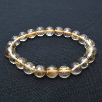 透明感とインクルージョンが魅せる輝き　ゴールドルチル 8mm 一点物【GHB9】ルチルクォーツブレスレット 自己実現、成功と繁栄、心の浄化、潜在能力の開花、直感力　プレゼント 贈り物 水晶 16.5ｇ 浄化発送 ギフト 京海堂