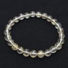 別のアングル写真3: 繊細な金針が上品な一本 ゴールドルチル 7〜8 mm 一点物 ルチルクォーツブレスレット【GHB14】 ビジネス、金運UP、直感力向上、集中力向上、自己成長、目標達成 プレゼント 贈り物 水晶 16ｇ 浄化発送 ギフト 京海堂