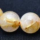 別のアングル写真2: 【ミルキーな質感に隠れた金針が個性的】 11mm 一点物【GHB27】ルチルクォーツブレスレット 金運上昇、ビジネス運向上、直感力向上、集中力向上、精神力強化 プレゼント 贈り物 水晶 39ｇ 浄化発送 ギフト 京海堂