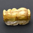 画像9: 【キャッツアイ効果あり☆】1点物  ゴールド  タイチンルチル  クォーツ  貔貅  ヒキュウ  【GHHKU3】3g  商談  面接  交渉  勝負運  邪気払い  お守り  ご褒美  天然石ビーズ  貫通穴あり  ルチルクォーツ  効果  / 誕プレ 魔除け 運気向上 お揃い プレゼント お祝  高品質 / 京海堂