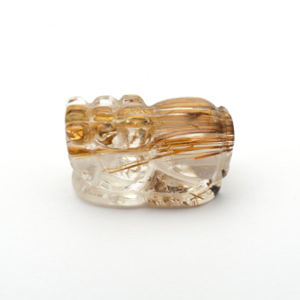 画像4: 【美しいブロンズ針の艶が豊かさを象徴☆】1点物  ゴールド  タイガールチル  クォーツ  貔貅  ヒキュウ  【GHHKU2】3g蓄財  金運祈願  運気アップ  財運  商売?盛  昇運  お守り  ご褒美  パーツ  貫通穴あり  / 誕プレ 魔除け 運気向上 お揃い クリスマスプレゼント お祝  高品質 / 京海堂