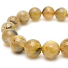 別のアングル写真2: 【密に放たれた黄金針×艶やか光沢の逸品】14mm 一点物【GHB46】太陽放射ルチルクォーツブレスレット 成功・財運・行動力 プレゼント 贈り物 水晶 70g 浄化発送 ギフト 京海堂