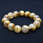別のアングル写真1: 【金針の圧倒的な存在感】 14mm 一点物【GHB44】タイチンルチルクォーツブレスレット ゴールド 太針ルチル 天然石 金運上昇、仕事運向上、直感力向上、集中力向上、精神力強化 プレゼント 水晶 63g 浄化発送 ギフト 京海堂