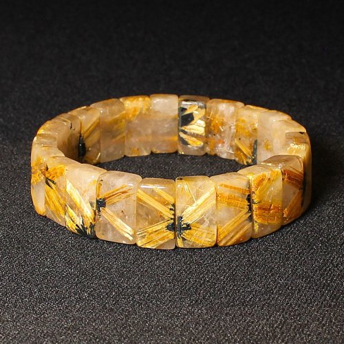 別のアングル写真1: 【地球からの贈物、太陽放射ルチルバングル】 天然石 約16mm 一点物 【GHB29・58g】 大開運セット 最強金運 金針水晶のお守り効果 ギフト 太陽放射ルチルバングルをお求めなら京海堂