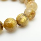 別のアングル写真3: 【金針の圧倒的な存在感】 14mm 一点物【GHB44】タイチンルチルクォーツブレスレット ゴールド 太針ルチル 天然石 金運上昇、仕事運向上、直感力向上、集中力向上、精神力強化 プレゼント 水晶 63g 浄化発送 ギフト 京海堂