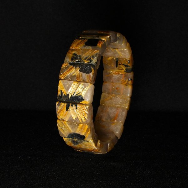 画像3: 金運パワーが凄い！大地から伸びる【太陽放射ルチルバングル】約19mm　一点物　【GHB30・83g】　開運セット　最強金運　金針水晶のお守り効果　ご褒美　お揃い　贈答品　ギフト　魔除 厄除　京海堂