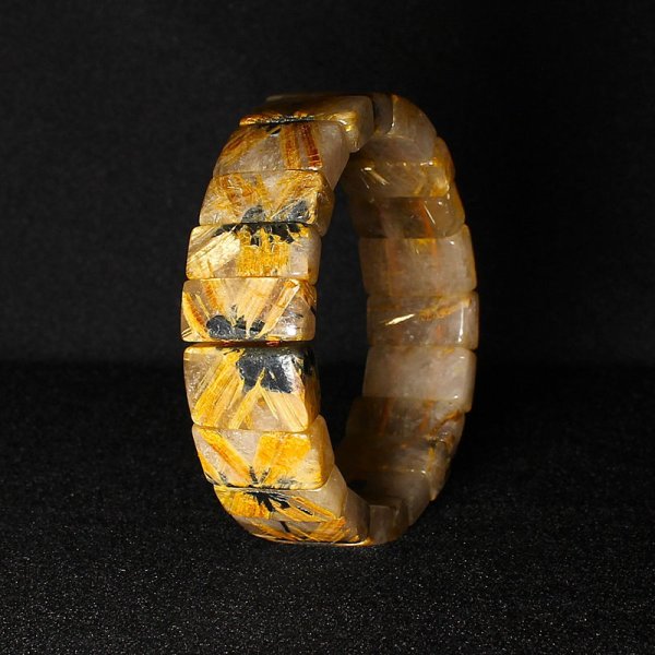 画像6: 金運パワーが凄い！大地から伸びる【太陽放射ルチルバングル】約19mm　一点物　【GHB30・83g】　開運セット　最強金運　金針水晶のお守り効果　ご褒美　お揃い　贈答品　ギフト　魔除 厄除　京海堂