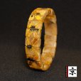 画像1: 地球のエネルギーを感じる【太陽放射ルチルバングル】16mm　一点物　【GHB32・54g】　開運セット　最強金運　金針水晶のお守り効果　ご褒美　お揃い　贈答品　ギフト　魔除 厄除　京海堂 (1)