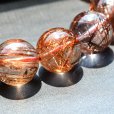画像6: 【うる艶感が大人の魅力】 11mm タイガールチルクォーツブレスレット 艶感 タイチンルチル 一点物【GHB61】虹入り 金運 財力 勝負運 エネルギー上昇 高品質 プレゼント 贈り物 水晶 35ｇ 浄化発送 メンズ レディース ギフト 京海堂