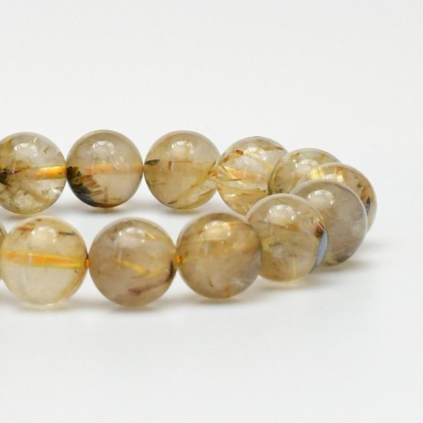 画像2: 【美しい艶と金針の輝き】13mm　太陽放射ルチルクォーツ 一点物【GHB70】 金運 仕事運 集中力向上 コミュニケーション 高品質 プレゼント 贈り物 天然石 56ｇ 浄化発送 メンズ レディース ギフト 京海堂