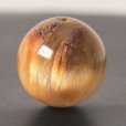 画像3: 繊細なルチルの束が優しい一粒 約14ミリ ゴールドルチルクォーツ【GHTU13 5g】 一点物 1粒売り ハンドメイド 交換用ゴム付＆巾着1枚 【金運・人間関係を向上・仕事運・家族円満】 金針水晶 お守り効果 ご褒美 お揃い ギフト 京海堂