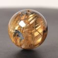 画像3: 目が離せない一粒！ 約14ミリ 太陽放射ルチルクォーツ【GHTU17 5g】 一点物 1粒売り ハンドメイド 交換用ゴム付＆巾着1枚 【金運アップ・目標達成・家族円満・自己肯定感】 金針水晶 お守り効果 ご褒美 お揃い ギフト 京海堂