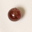 画像12: きめ細やかな美しさ シラー入りレッドルチルクォーツ 約12ミリ【GHTU21 3g】 一点物 1粒売り ハンドメイド 交換用ゴム付＆巾着1枚 【活力・家庭運・自信・勇気・成功運・目標達成】 金針水晶 お守り効果 ご褒美 お揃い ギフト 京海堂