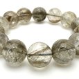 画像11: 【美しい銀針の艶！】16mm シルバールチルクォーツブレスレット 艶感 一点物【GHB49】 冷静な判断力 直感力の強化 邪気払い 精神の安定 お守り 高品質 クリスマスプレゼント 贈り物 水晶 86ｇ 浄化発送 メンズ レディース ギフト 京海堂 (11)