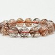 画像2: 【高透明度クォーツに艶めく赤針が優美】13mm〜14mm レッドルチルクォーツブレスレット 艶感 一点物【GHB93】 情熱・活力・魅力アップ・勇気・積極性・目標達成 お守り 高品質 クリスマスプレゼント 贈り物 水晶 59ｇ 浄化発送 メンズ レディース ギフト 京海堂 (2)