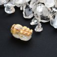 画像1: 【洗練された黄金の輝きが放つ存在感】1点物　ゴールド　タイチンルチル　クォーツ　貔貅　ヒキュウ　【GHHKU5】2g　金運 商談 面接　交渉　勝負運　邪気払い　お守り　ご褒美　天然石ビーズ　貫通穴あり　ルチルクォーツ　効果　京海堂 (1)