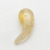 虹がきらりと光る  一点物  ゴールドルチルクォーツ  勾玉  KMr15  水晶のお守り効果  力が宿る  パワーストーン  願い叶える  記念  お祝  運気上昇  引越祝  ギフト  / 誕プレ 魔除け 運気向上 お揃い プレゼント お祝  高品質 / 京海堂
