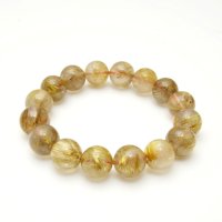 【太金針の存在感とインクルージョンが個性を惹き立てる逸品☆】一点物 12〜13mm 【 GHB34・44g】金運上昇、仕事運向上、邪気払い、集中力向上、精神力強化 プレゼント 贈り物 水晶 浄化発送 ギフト 京海堂