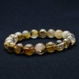 画像6: 【金運・仕事運アップ】煌めく針が美しいルチルクォーツブレスレット 10-11mm 太陽放射ルチルクォーツ 一点物【GHB65】 金運 仕事運 集中力向上 開運 金針 高品質 プレゼント 贈り物 天然石 31ｇ 浄化発送 メンズ レディース ギフト 京海堂