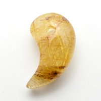 【黄金ルチルの集合体☆】人気 勾玉 ゴールド ルチル クォーツ 一点物【KMr60】お守り効果 力が宿る パワーストーン 勝負運・金運・目標達成 プレゼント 守護石 京海堂