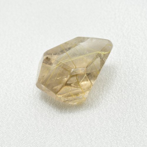別のアングル写真2: 【虹入り金針原石☆】一点物 ゴールドルチル原石　15g　GHG7　巾着1枚＆座布団付 　金運アップ　成功を引き寄せる石　ビジネス運向上　人間関係　お守り　パワーストーン　贈り物　ギフト　京海堂