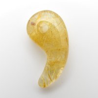【財運を呼ぶ】極上黄金ルチルクォーツ 人気 勾玉 ゴールド ルチル クォーツ 一点物【KMr78】お守り効果 力が宿る パワーストーン 勝負運・金運・目標達成 プレゼント 守護石 京海堂