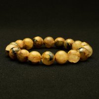 【黒と金のコントラストが魅せる☆】　タイチンルチル 太陽放射ルチル ブレスレット 11mm　一点物【GHB105】ルチルクォーツブレスレット 仕事運 金運 人間関係 成功を掴む 最強ルチル　プレゼント　贈り物　太陽放射　水晶　37g　浄化発送 ギフト　京海堂