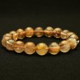 画像2: 【成功へ導く知性の光☆】　タイガータイチンルチル ブレスレット 11-12mm　一点物【GHB104】ルチルクォーツブレスレット 仕事運 金運 集中力 判断力 プレゼント　贈り物　太陽放射　水晶　40g　浄化発送 ギフト　京海堂 (2)