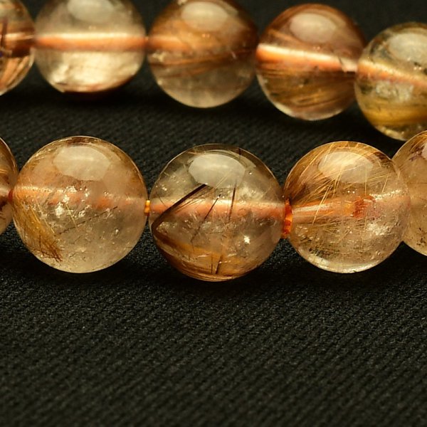 画像8: 【成功へ導く知性の光☆】　タイガータイチンルチル ブレスレット 11-12mm　一点物【GHB104】ルチルクォーツブレスレット 仕事運 金運 集中力 判断力 プレゼント　贈り物　太陽放射　水晶　40g　浄化発送 ギフト　京海堂