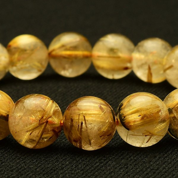 画像5: 【シャトヤンシー効果が美しい☆】 太陽放射ルチル ブレスレット 10mm 一点物【GHB109】ルチルクォーツブレスレット 仕事運 金運 人間関係 成功を掴む 最強ルチル プレゼント 贈り物 太陽放射 水晶 30g 浄化発送 ギフト 京海堂