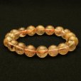 画像3: 【優しい茶針と透明感】　タイガールチル ブレスレット 11mm　一点物【GHB110】ルチルクォーツブレスレット 仕事運 金運 集中力 判断力 プレゼント　贈り物　太陽放射　水晶　34g　浄化発送 ギフト　京海堂 (3)