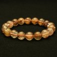 画像3: 【濃密な輝きが美しい】　タイガールチル ブレスレット 11mm　一点物【GHB111】ルチルクォーツブレスレット 仕事運 金運 集中力 判断力 プレゼント　贈り物　太陽放射　水晶　35g　浄化発送 ギフト　京海堂 (3)