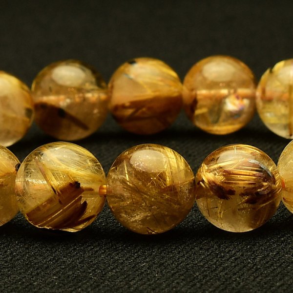 画像9: 【輝きの中に奇跡が光る逸品】ゴールドルチルクォーツ　タイチンルチル 太陽放射 一点物 10mm 【 GHB113・30g】虹入り 金運上昇、仕事運向上、邪気払い、集中力向上、精神力強化 プレゼント 贈り物 水晶 浄化発送 ギフト 京海堂