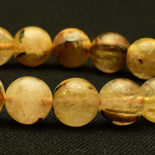 画像9: 【シャトヤンシー効果が美しい☆】 太陽放射ルチル ブレスレット 10mm 一点物【GHB109】ルチルクォーツブレスレット 仕事運 金運 人間関係 成功を掴む 最強ルチル プレゼント 贈り物 太陽放射 水晶 30g 浄化発送 ギフト 京海堂